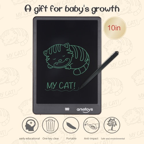 

Ametoys 10-дюймовый ЖК-планшет для рисования - черный