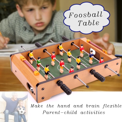 

34 * 22 * 7cm HUANGGUAN TOYS HG25 Mini Foosball Table Soccer Football Table Family Use Game