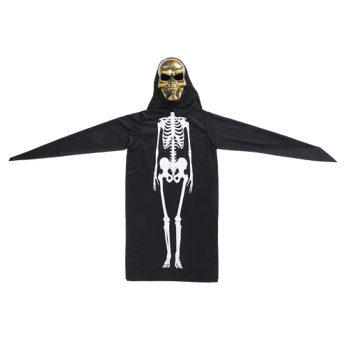 Halloween Costume Scary Skeleton Mask Ghost Clothes Festival