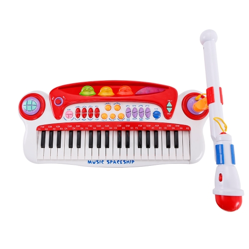 

Baoli 37 Keys Electronic Keyboard Piano w/ Microphone Musical Instruments Gift for Kids