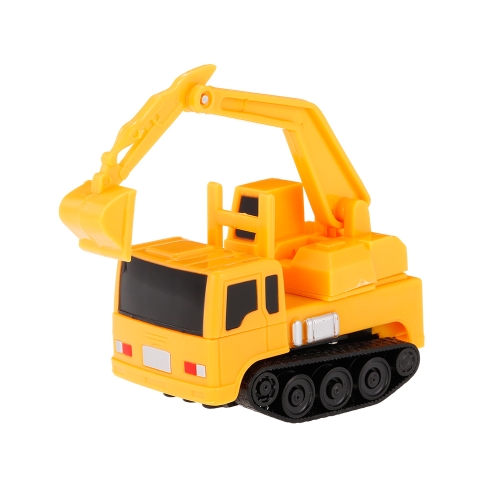 LUZ DE ORO Magic Mini Construction Truck Excavator Follow Black Drawn Line Toy Car