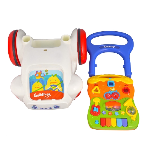 GOODWAY Baby Walker with Light and Music Multifunctional Trolley Walking Assistant Toy for Baby Early Education