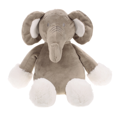 15in Peluche Éléphant En Peluche Jouet Beige Confort Poupée Jouets Accompagnant Sommeil Infantile Bébé Sécuritaire pour Enfants Bébé Tout-Petits