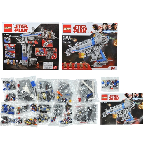 

Оригинальная коробка LEPIN 05129 873pcs Звездные войны Эпизод VIII Сопротивление бомбардировщик - Космический корабль Звездных войн Набор строительных блоков