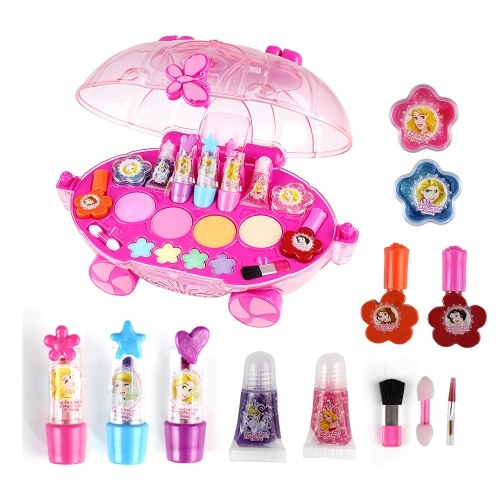 

Disney Princess Makeup Chest Girls All-In-One Deluxe Cosmetic and Real Moveable Makeup Palette Toys