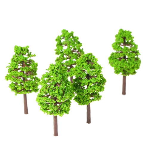 

20 Pcs 70mm Scale Architectural Model Trees Railroad Layout Garden Landscape Scenery Miniatures Tree Building Kits Toy for Kids Style 1