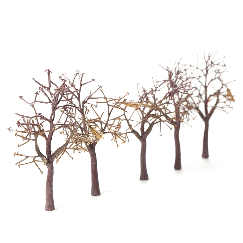 

10Pcs/Set 11cm Plastic Model Trees for Railroad Layout Garden Landscape Scenery Doll Tree Miniatures Style 1