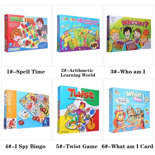 

Spell Time Table Game Card English Learning Family Fun Puzzle Games Educational