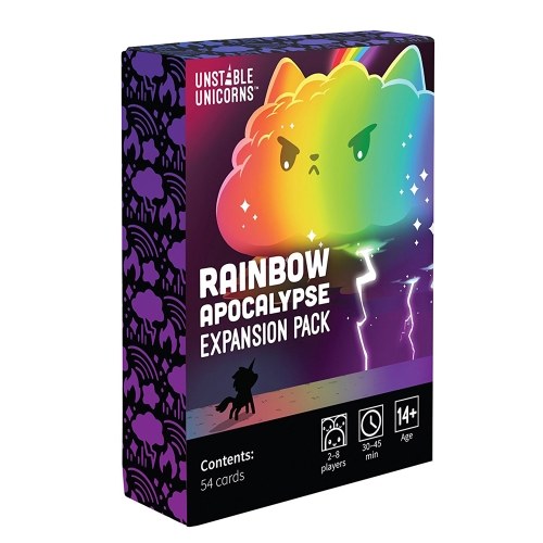 

Игра в настольную карточку Unstable Unicorns Rainbow Apocalypse Expansion Pack Family Fun Puzzle Игры для детей для взрослых