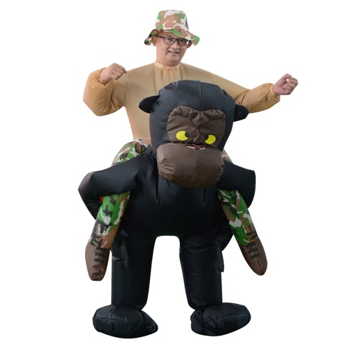 

Inflatable Gorilla Rider Blow Up Costume Suit