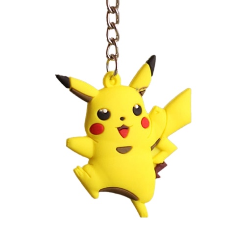 Pocket Monsters 3D Pokemon Cartoon PVC Keychain