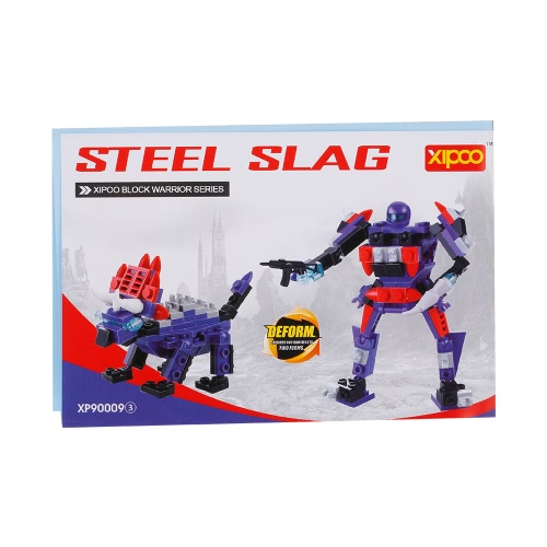 

5-in-1 XIPOO Warrior Series 452pcs XP90009 Deform Robot Building Block Kit Educational Toys