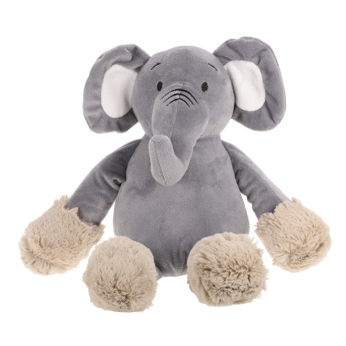 

15in Stuffed Elephant Plush Toy Beige Comfort Doll Toys Accompanying Sleep Infant Baby Safe for Kids Baby Toddlers