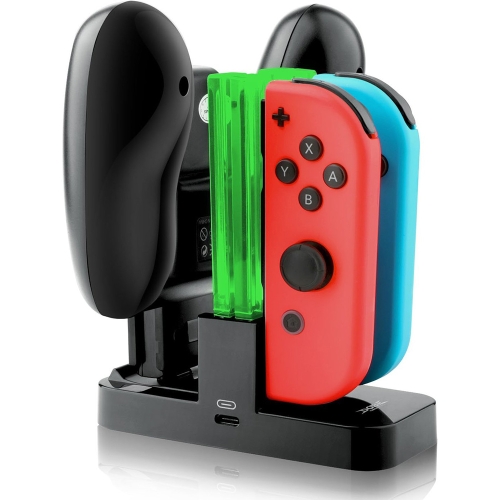 

4 в 1 Зарядная док-станция с кабелем типа C для N-Switch Joy-Con и Pro Controller