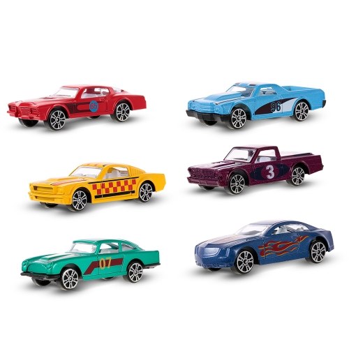 

6Pcs 1:64 Масштаб Die-Cast Слайд-автомобиль