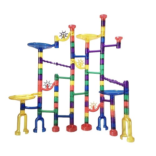 122Pcs Marble Run Toy Marble Game Educational Construction Building Blocks Toy for Kids