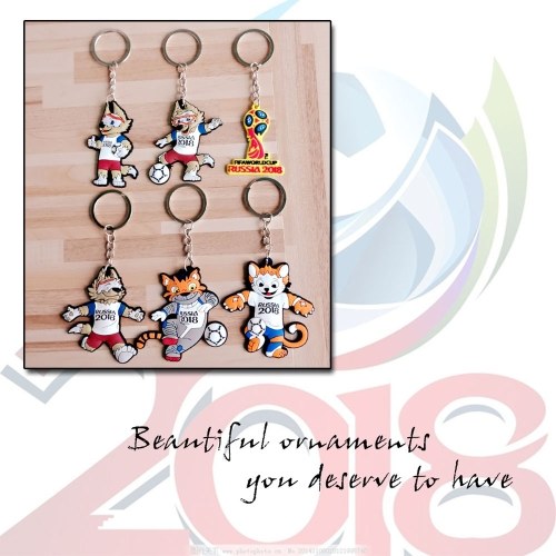 

2018 World Cup Emblem Keychain Alloy Pendant Football Fans Gift