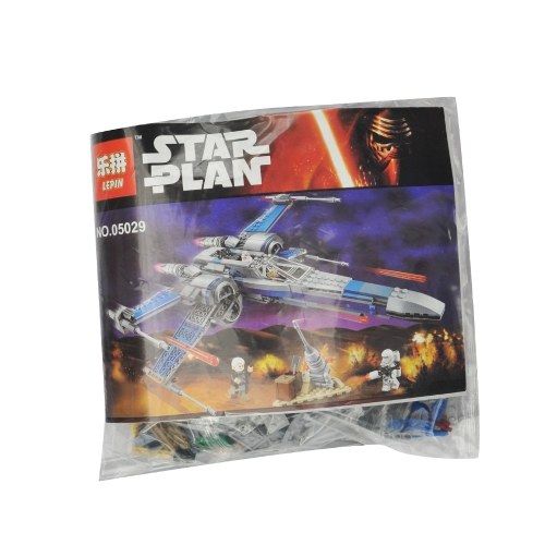 

LEPIN 05029 740 шт. Звездные войны Серия X-Wing Fighter Building Blocks Kit Set - Пакет из полиэтиленового пакета