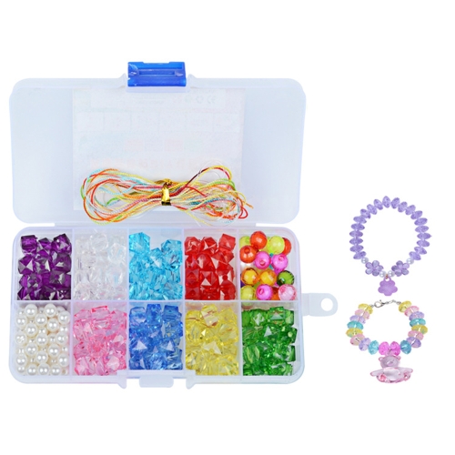 

Handmade DIY Ношение красочных игрушек для бусинок Браслет ожерелье Amblyopia Training Girl Children Style 1