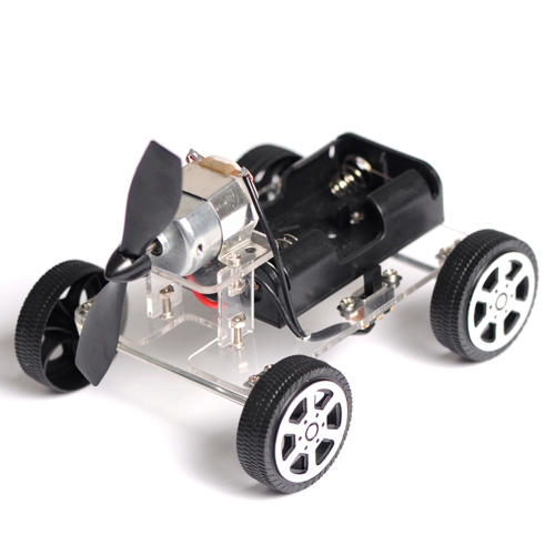 Puzzle Mini Baby Child Educational DIY Wind-up Toy Wind Assemble Car Toys Wind-powered Intellectual Auto Motor Robot