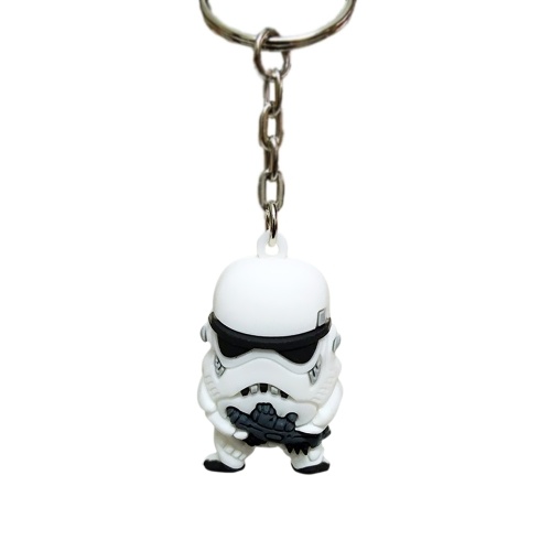 

Black Cartoon Soldier Key Ring Pendant