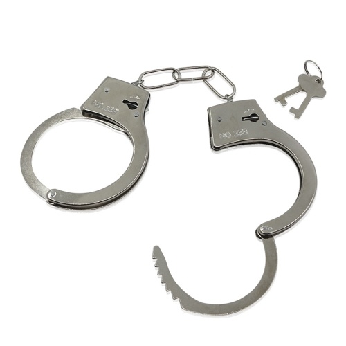 

Metal Fake Handcuffs Kids Role Play Toy