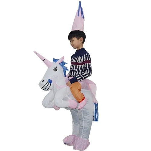 

Children Unicorn Rider Blow up Costume for Halloween Dress up