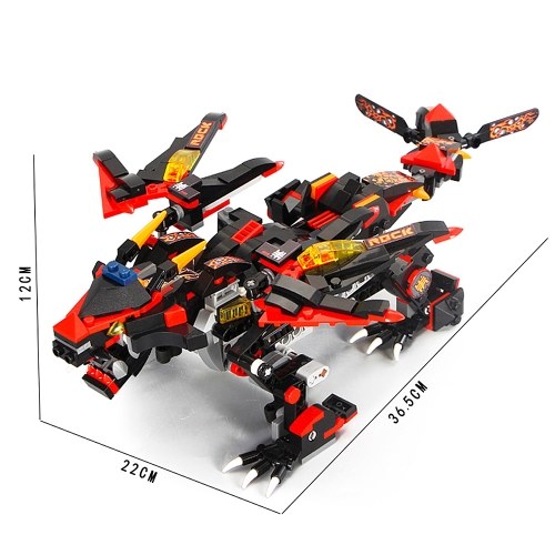 

2.4G Remote Control Building Blocks Fighting Dinosaur DIY Dragon Toys Set