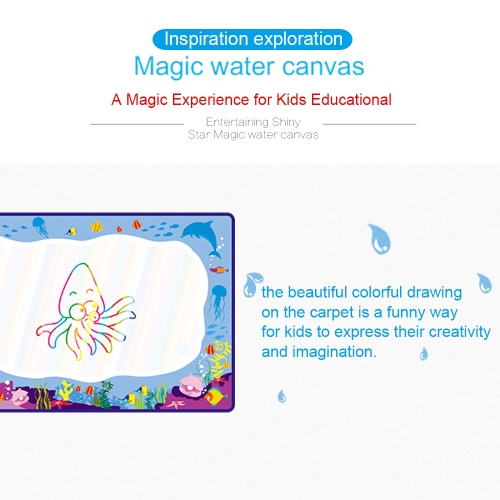

Aqua Doodle Water Drawing Mat Painting Travel Board with Magic Pen for Kids Art Education