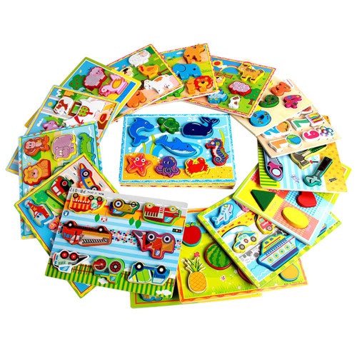 Drewniane Board Hand Puzzle Wczesne edukacyjne Develoment Toys