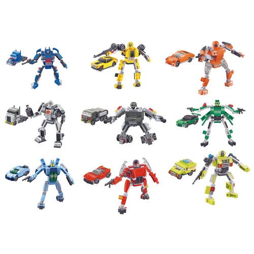 

9-in-1 XIPOO Transformers Series 737pcs XP90010 Autobot Warrior Deform Car Building Block Kit Educational Toys