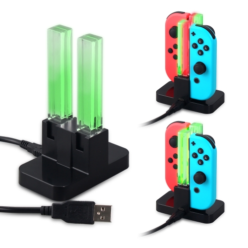 4 in 1 Ladestation mit Typ C Kabel für N-Switch Joy-Con