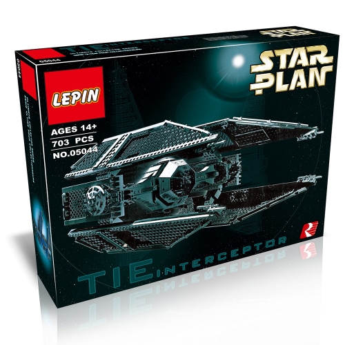 

Original Box LEPIN 05044 703pcs Limited Edition the TIE Interceptor - Star Wars Spaceship Building blocks Kit Set
