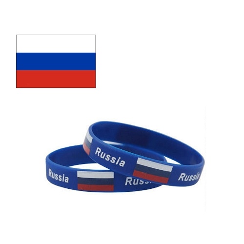 Banderas nacionales Pulseras de silicona Pulseras para Rusia 2018 Copa del Mundo - Rusia