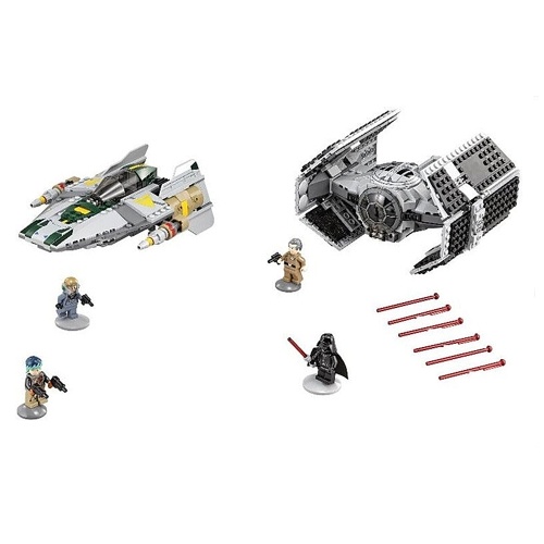 

LEPIN 05030 722 шт. Звездные войны Серия Вейдера TIE Advanced vs. A-Wing Starfighter Building Block Комплект комплектов - Пакет из полиэтиленового пакета