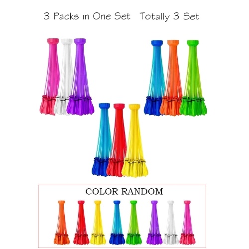 

Simulated Zuru Bunch of Balloons 1 Set Instant Water Balloons Colorful Rapid Filled Toy for Kids Adults Outdoor Water Bomb Fight Games - Color Random