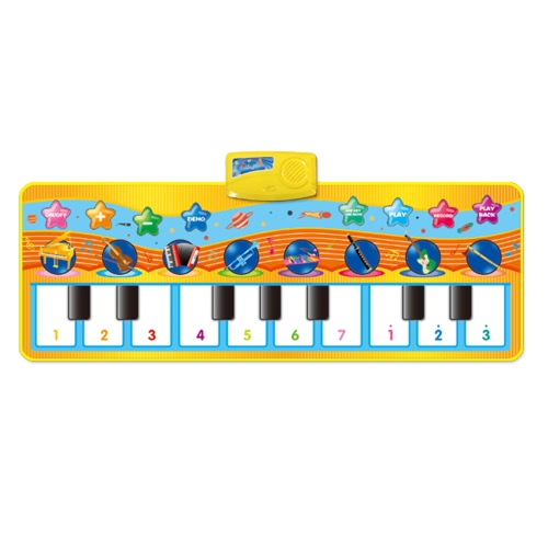 Music Play Mat Learn Singing Carpet Keyboard Piano Blanket Touch Воспроизведение музыки Baby Early Education Kids Gift