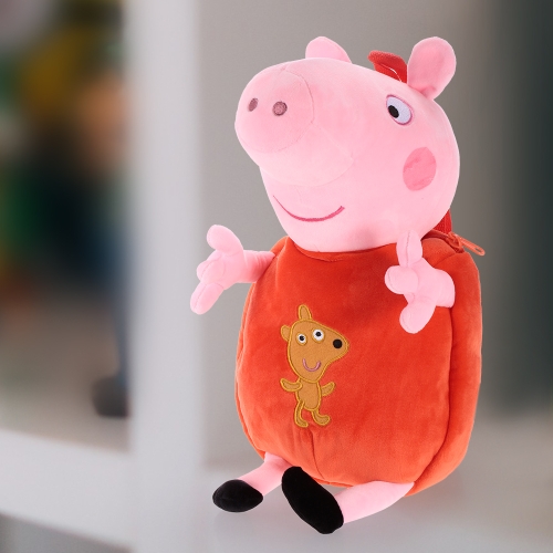

Оригинальный бренд Peppa Pig 44cm Peppa Kids Сумка рюкзак Фаршированная игрушка для детей с плюшевыми игрушками Рождественский новогодний подарок