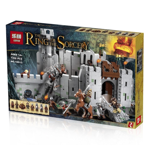 

Original Box LEPIN 16013 1368pcs Movie Series The Lord of the Rings The Battle of Helm's Deep Model Building Blocks Bricks Kit Set