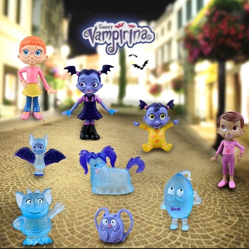 

9Pcs Vampirina Коллекционные фигурные игрушки Disney Action Figure Cartoon Fans Gift