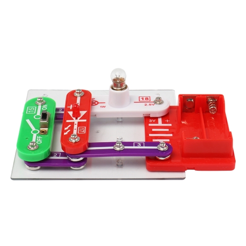 

W-35 Kids Learning Circuit Electronics Discovery Kit Образовательная наука Электронные строительные блоки DIY Летающая тарелка для
