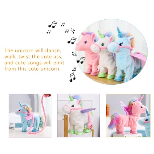 

Electric Plush Rainbow Unicorn Stuffed Animals Toys