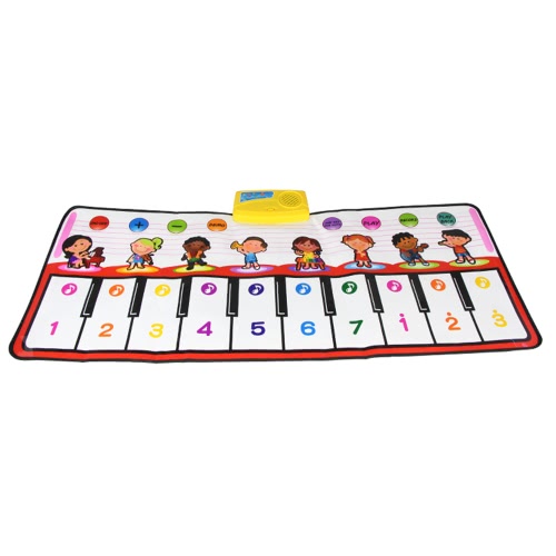 

Music Play Mat Learn Singing Carpet Keyboard Piano Blanket Touch Воспроизведение музыки Baby Early Education Kids Gift