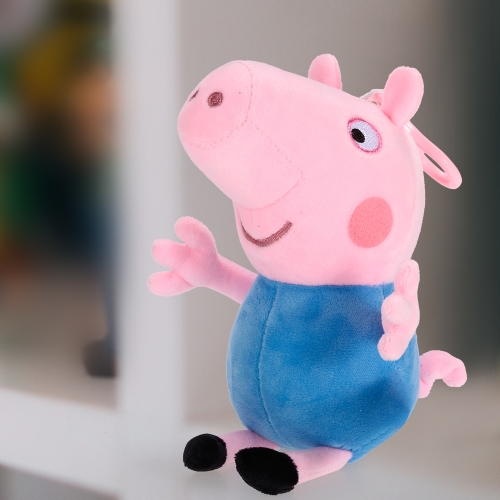 

Оригинальный бренд Peppa Pig 19см Брат Джордж Сумка Подвеска Брелок Заполненный Плюшевый Игрушка Семейная вечеринка Новогодний подарок для детей