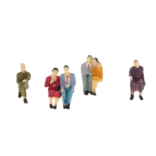 50Pcs 1:30 Échelle Peint Modèle Personnes Passagers Figurines