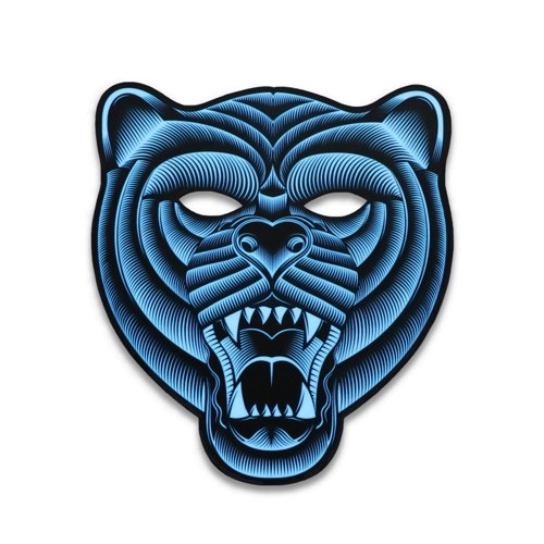 

Звуковая активированная светящаяся лампа Halloween LED Mask Sound