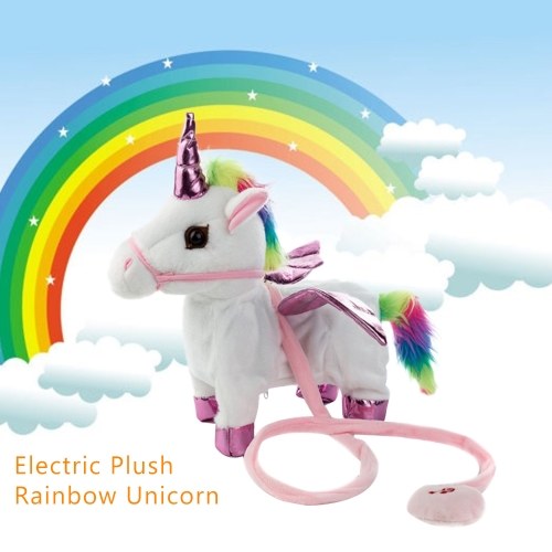

Electric Plush Rainbow Unicorn Stuffed Animals Toys