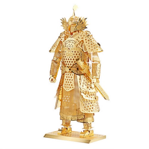 3D Puzzles General Armor Golden - 3D Metal Model Kit - DIY Model Animal Educational Toys