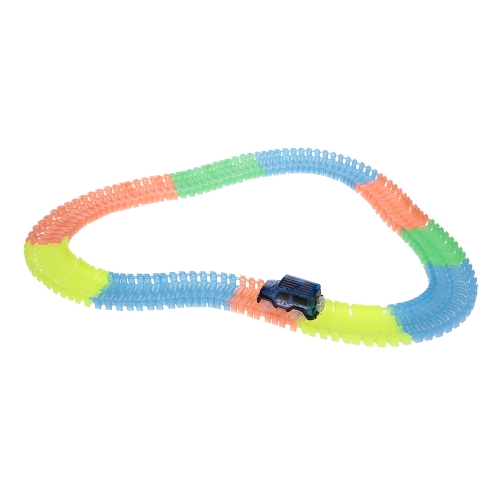 

221PCS Twister Tracks 45 мм Гибкая сборка Неонное свечение во тьме с дорожкой для детей
