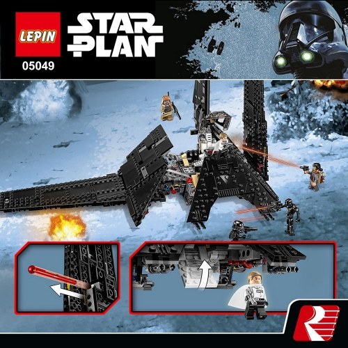 

LEPIN 05049 863pcs Star Wars Series Krennic's Imperial Shuttle Building Blocks Kit Set